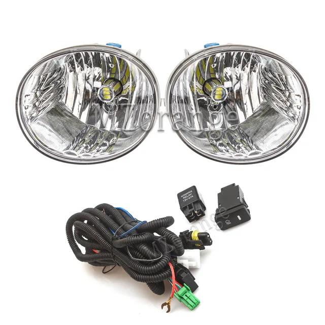 1 Set MZORANGE передние противотуманные фары для Toyota RAV4 2004 2005 для 2005-2007 Toyota Avalon прозрачные линзы галогенные лампы нижний бампер противотуманные фары - Цвет: 1 Set