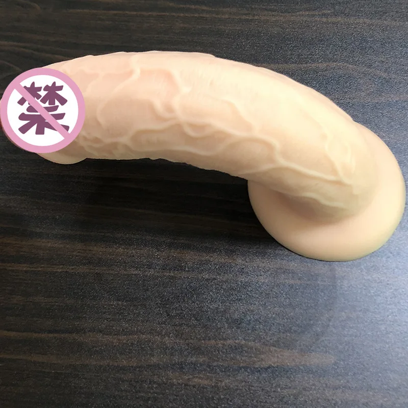 Мягкий фаллоимитатор 28*6 см реалистичный анальный всасывание пениса чашка