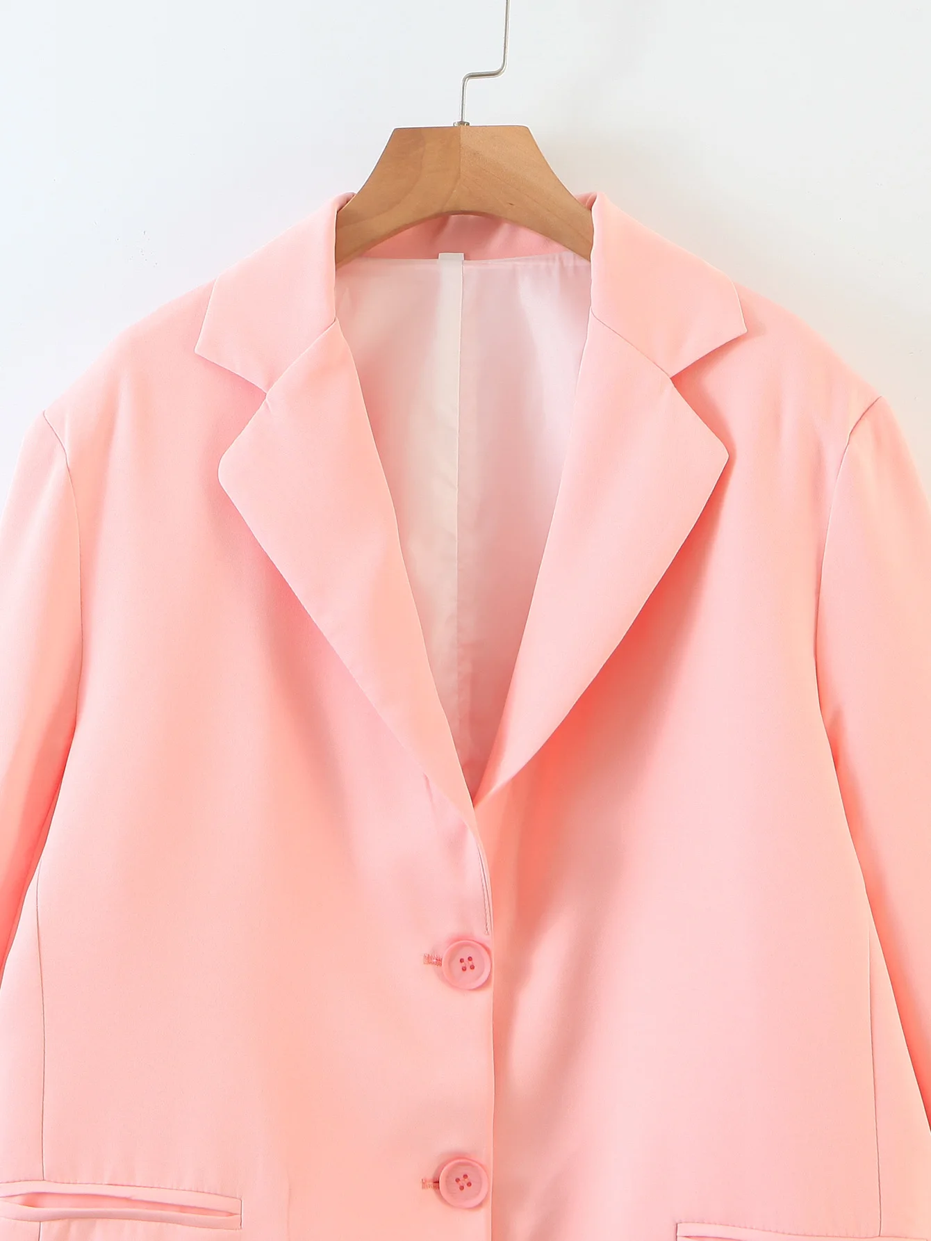 

CINESSD Spring 2021 Women's OL Blazer Long Sleeve Single Breasted Casual Blazer Women Solid Office Ladies Blazer