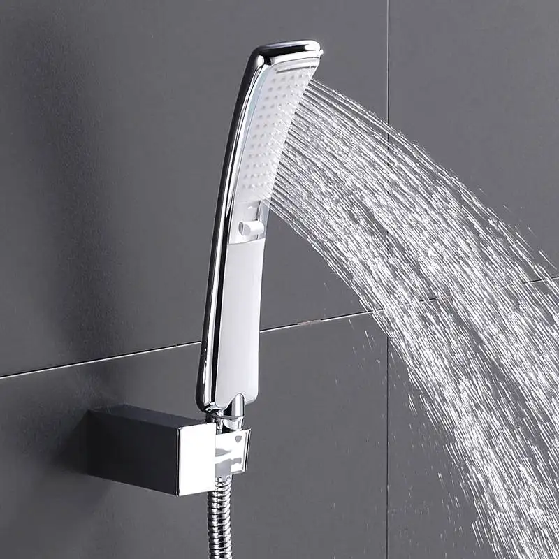 

New Design Waterfall 2 Function Hand Held Shower Head High Pressure Rainfall Shower Sprayer Set Water Saving Fixed Rotatable