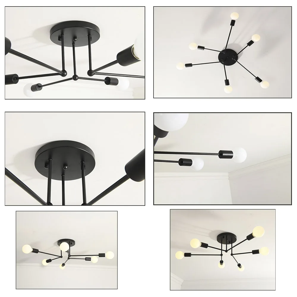 

Home Post-Modern Nordic Contemporary LED Pendant Lights bedroom dining room kitchen E27 LED Lamp Edison Light Bulb