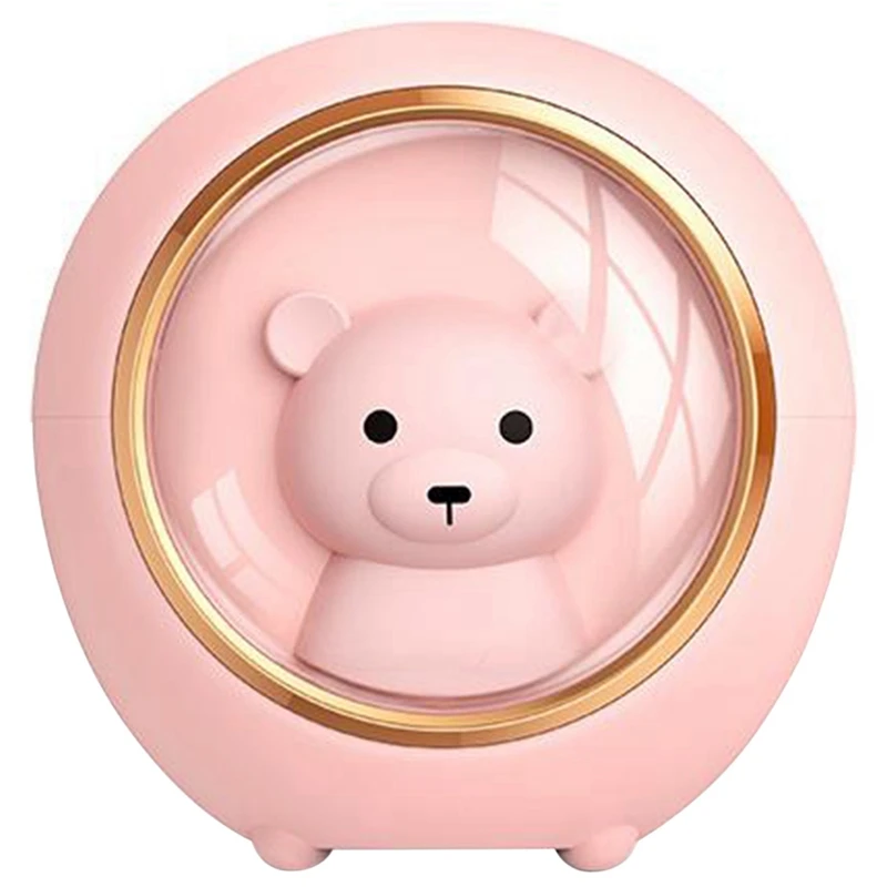 

200Ml Mini Cute Cute Pet USB Humidifier Household Mute Colorful Night Light Space Cute Bear Humidifier