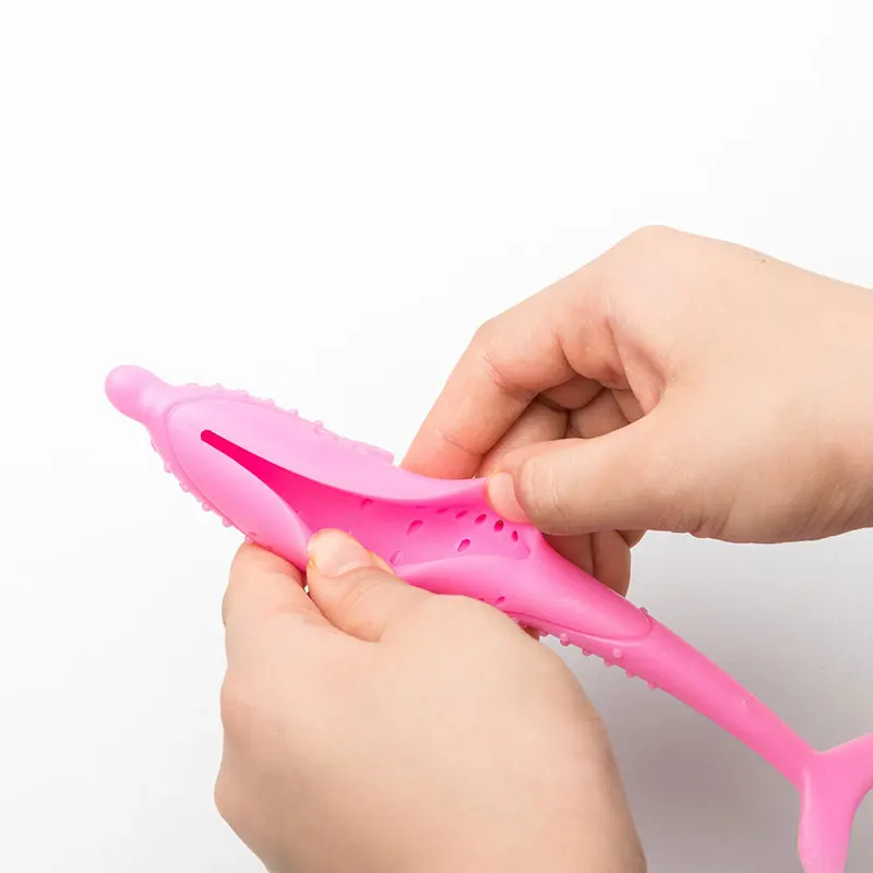 Зубная щетка для кошек силиконовая молярная палочка с мятой домашних животных