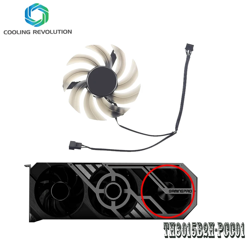 th80152h pcc01 dc12v graphics fan fro palit geforce rtx 3090 rtx 3080 ti rtx 3080 rtx 3070 ti rtx 3070 rtx 3060 ti gamingpro free global shipping