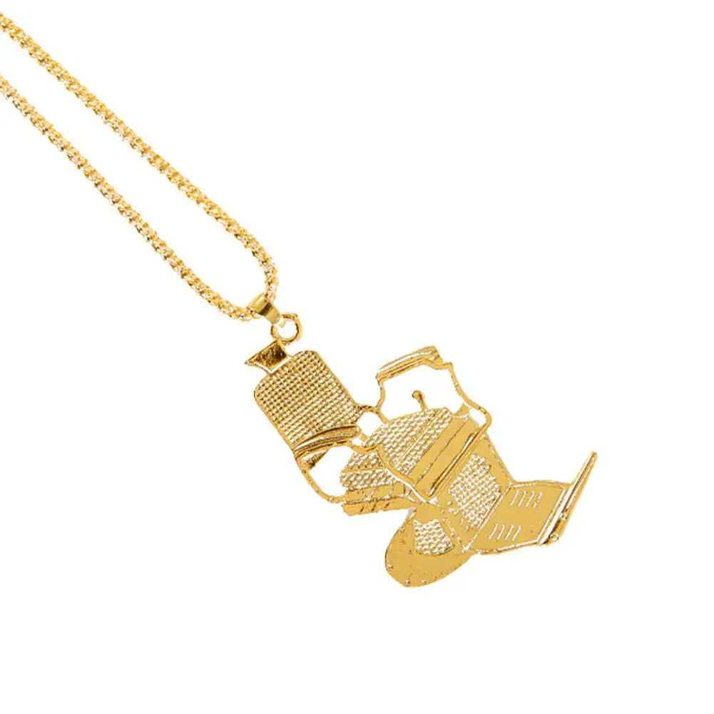 Винтажный Салон серии цепочка вращающееся кресло бритва фен ожерелье кулон