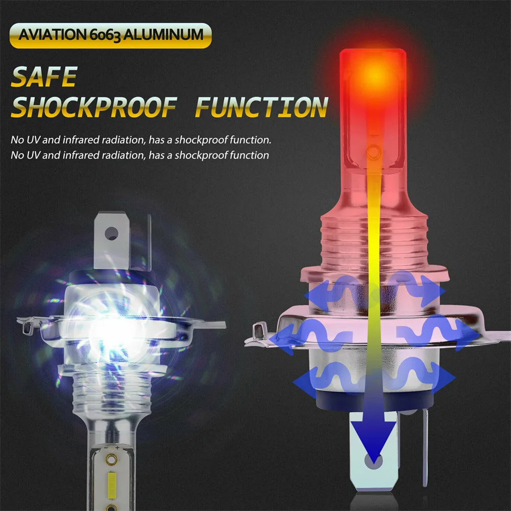 

2 шт., Автомобильные противотуманные фары H4 1860 LED s 6000 К