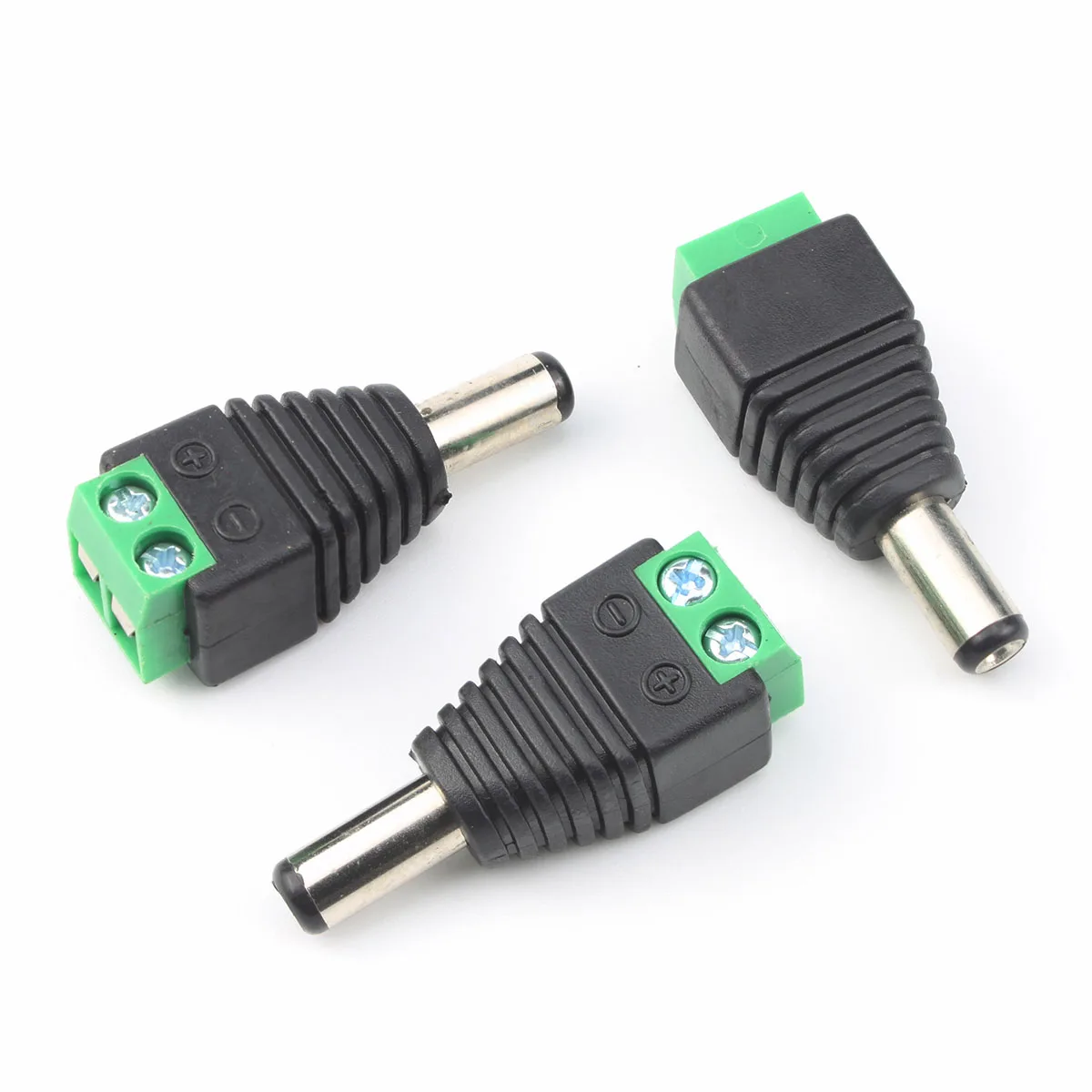 

20Pcs DC Barrel Jack Adapter - 2.1mm Jack to Screw Terminal Block DC Barrel Jack Adapter Male