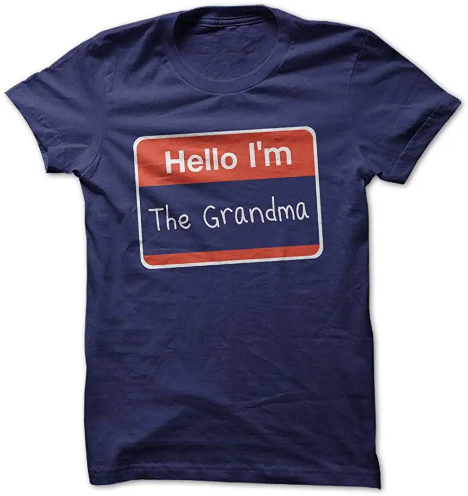 Hello I'm The Grandma забавная футболка сделанная по требованию в США мужская и женская