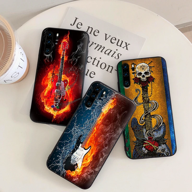 Гитара чехол для huawei P8 P9 Mini P10 P20 2019 P30 LITE P Smart Z 2018 Pro Coque Funda | Мобильные телефоны и