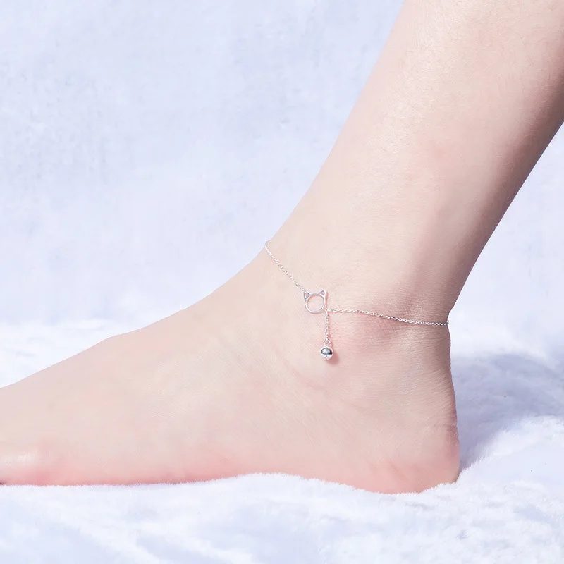 Милый Кот ног Ювелирные изделия 925 подвеска в форме кота из серебра животных