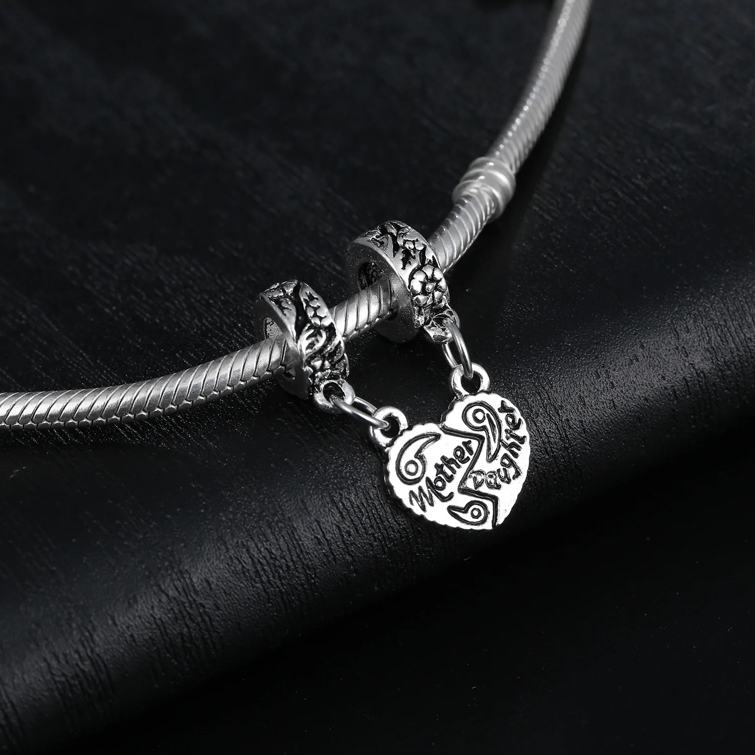 Heart Charm Beads Fits Pandora Charms Silver 925 Original Bracelet Jewelry Valentine's Day Mary Poppins Berloque Bijoux DGB329 |