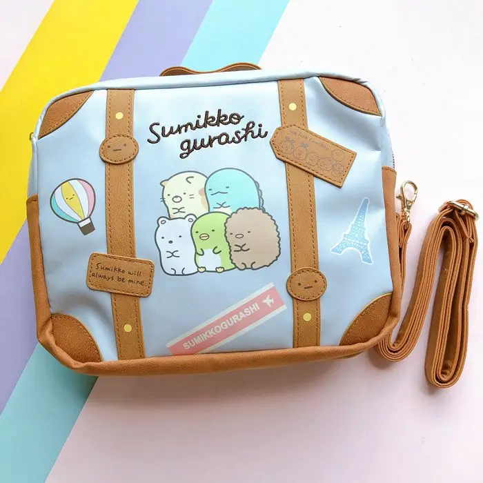 Сумка на плечо Sumikko Gurashi из ПУ кожи милая модная аниме сумка мессенджер для