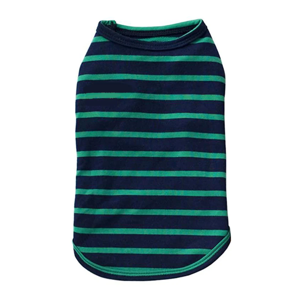 

Striped Puppy Sleeveless Dog Shirt Summer Small Dogs Clothes Chihuahua Terier Schnauzer Vest Pet Clothes Cute Clothing