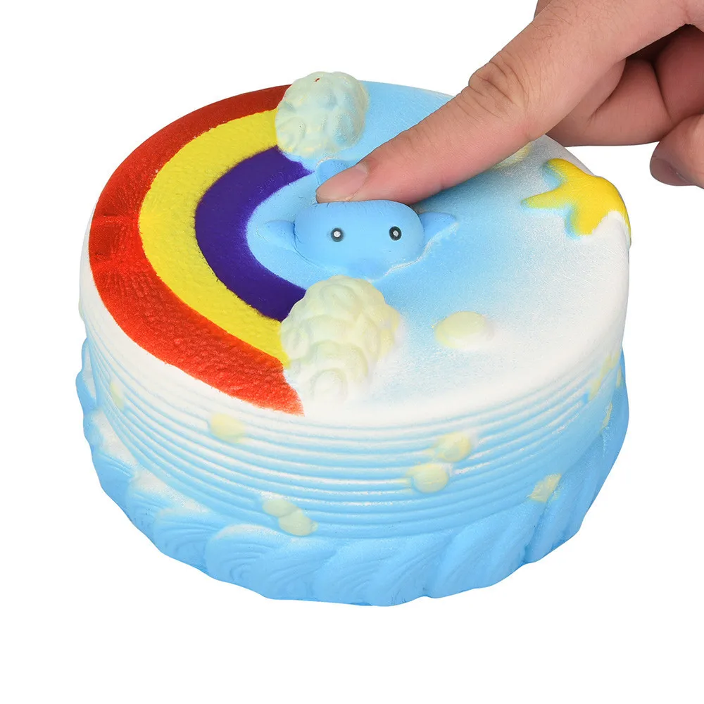 Kawaii зеленый мультфильм Динозавр мягкий медленно поднимающийся сжимает игрушки