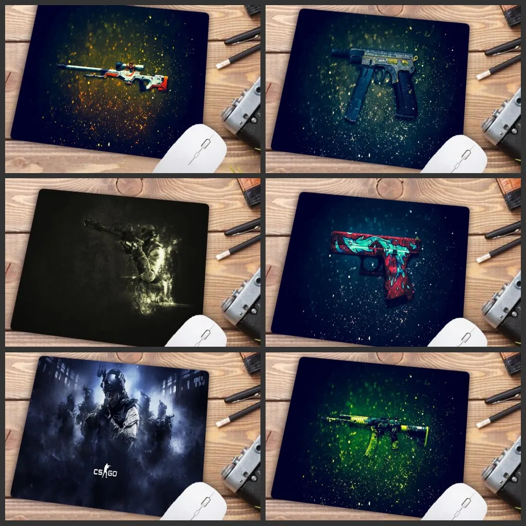 

XGZ Big Promotion CS GO Gaming Keyboard Small Size Mouse Pad PC ComputerLaptop Mat 18X22 Cm