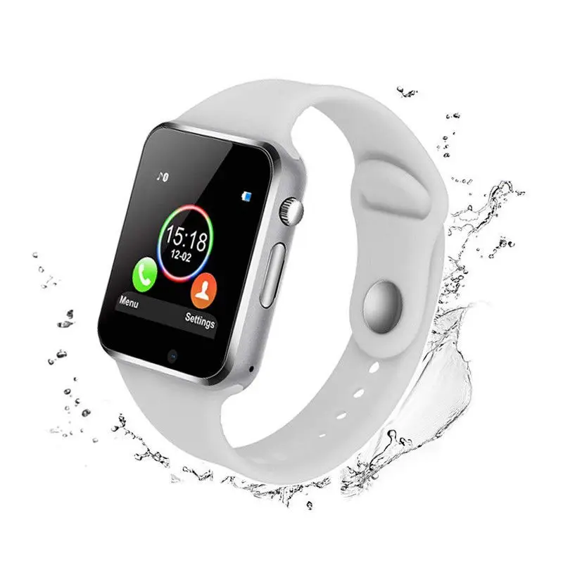 Bluetooth Smart Armbanduhr A1 Telefon для Android samsung iPhone Mann Frauen uhr часы кровяного давления мужские