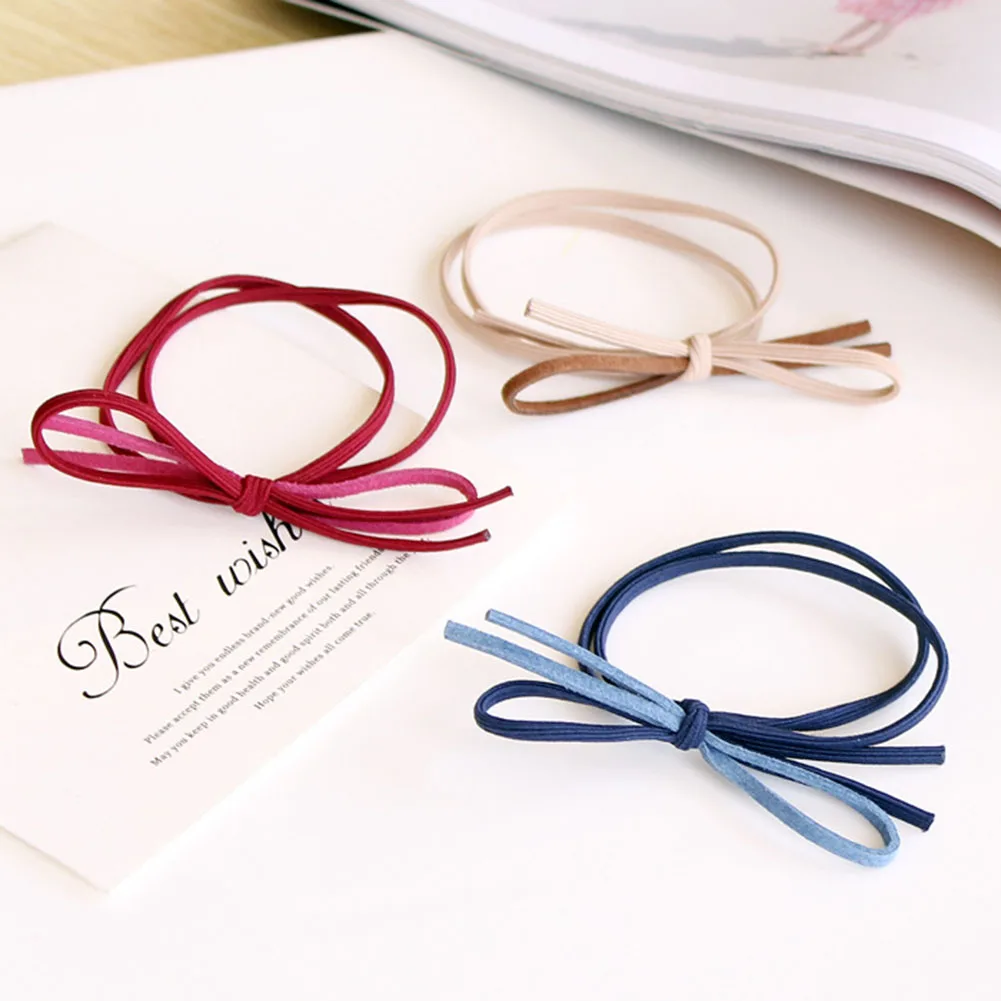 Однотонный эластичный Детский галстук бабочка 5 цветов высокая эластичность