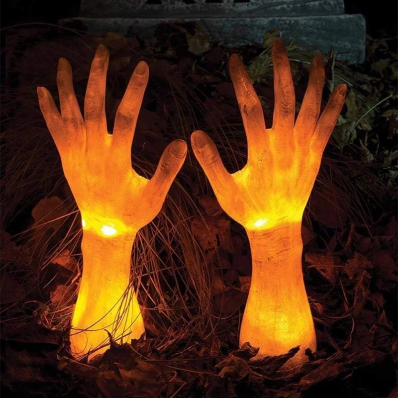 

Halloween Ghost Festival Realistic Zombie Hands Haunted House Indoor and Outdoor Lawn Garden Horror Simulation Arms