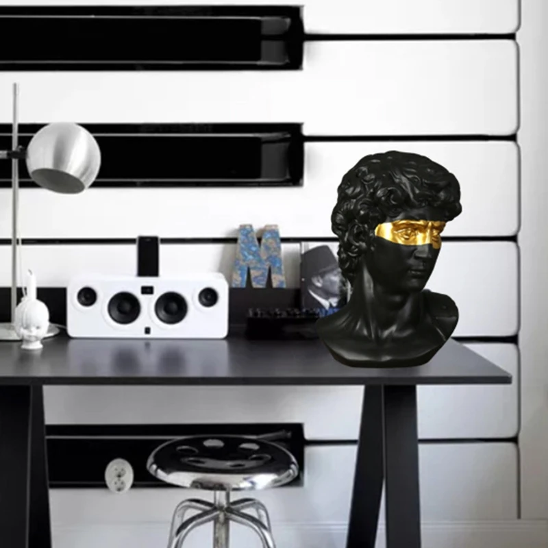 Эскизная модель повязка на глаза статуя Давида из смолы настольные украшения