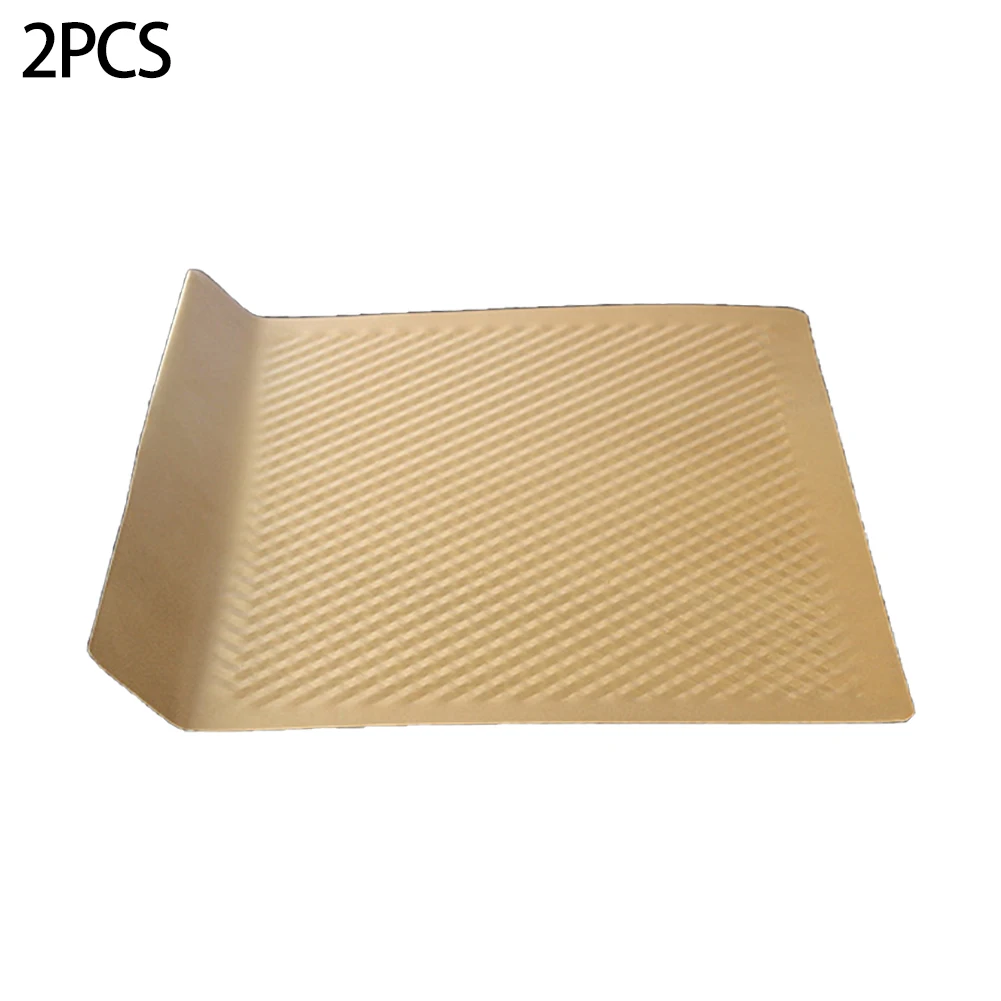 

2pcs Tray Bakeware Cookie Pan Carbon Steel Durable Home Heat Resistant Kitchen Non Stick Easy Clean Oven Baking Sheet Restaurant