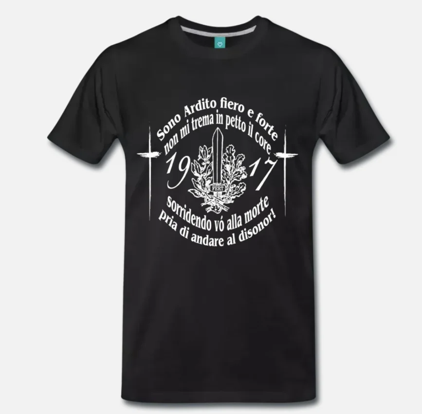 Футболка MAGLIA ARDITI PRIMA GUERRA World GRANDE SORRIDENDO MORTE 1 | Мужская одежда