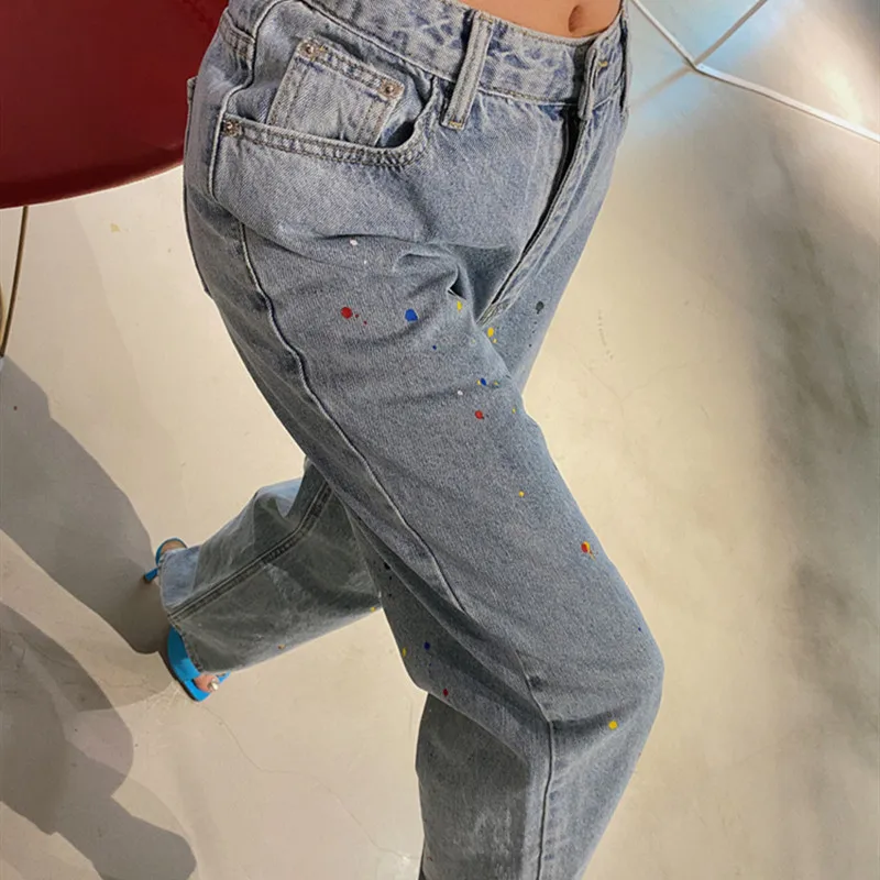 Korean Style Baggy Jeans Women High Waist Jeans Woman 2023 Minimalist Mom Jeans Casual Wide Leg Long Pants Elegant Pantalones