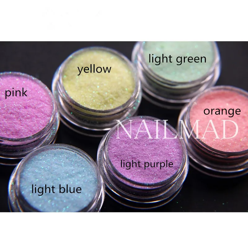 50 граммов яркие цвета блеск для ногтей красочный блестящий порошок с зеленым