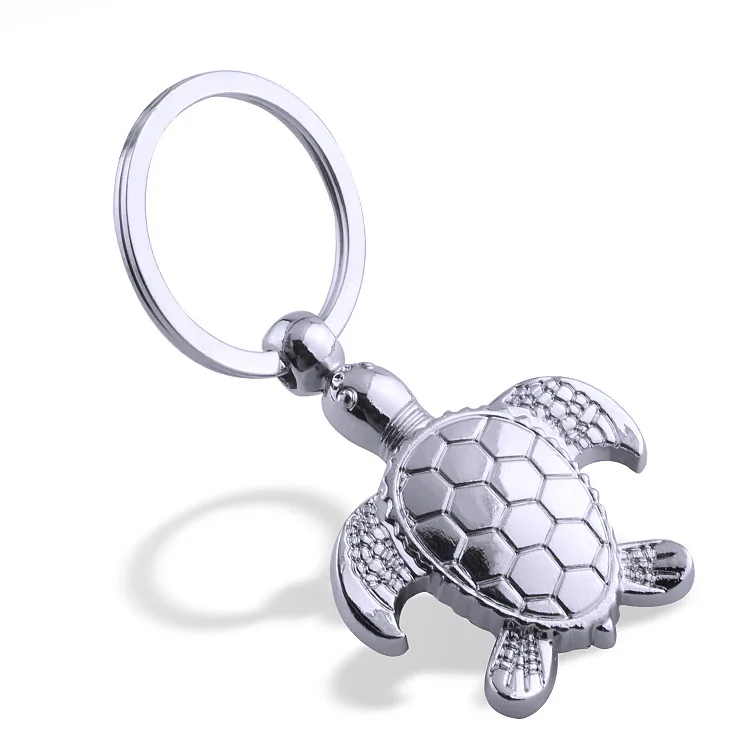 

Creative Exquisite Tortoise Metal Keychain Small Pendant Personalized Animal Car