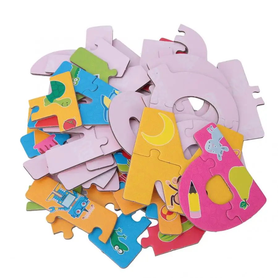 Цифровой деревянный пазл с буквами алфавита и цифрами | Игрушки хобби