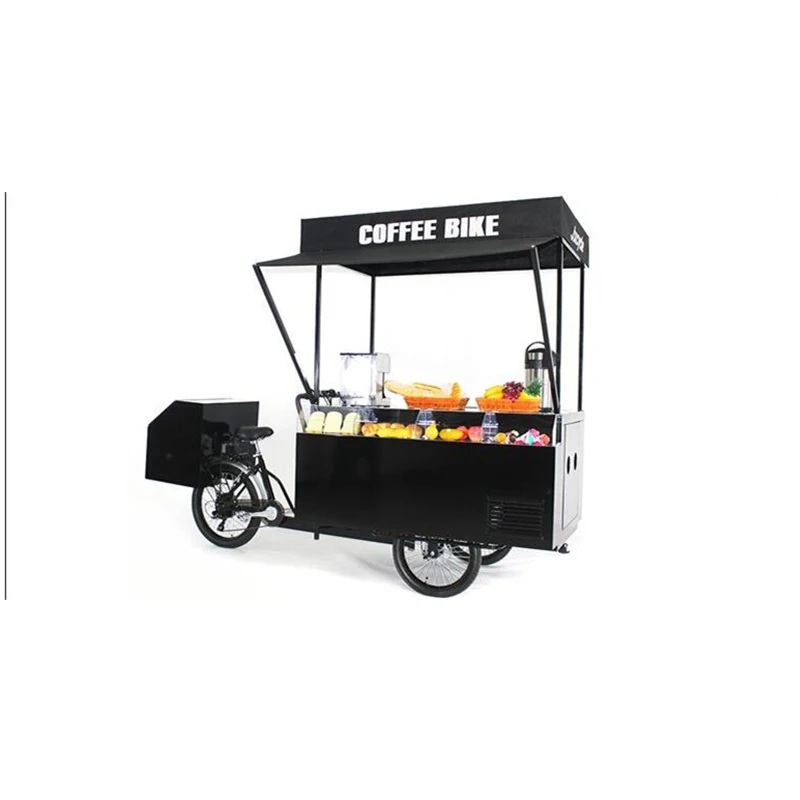 Открытый ретро кофе-Байк мобильный уличный фаст-Еда торговый корзину
