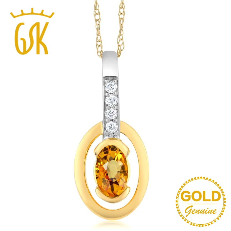 GemStoneKing 10K двухцветные золотые ювелирные изделия 0 27 карат Овальный натуральный
