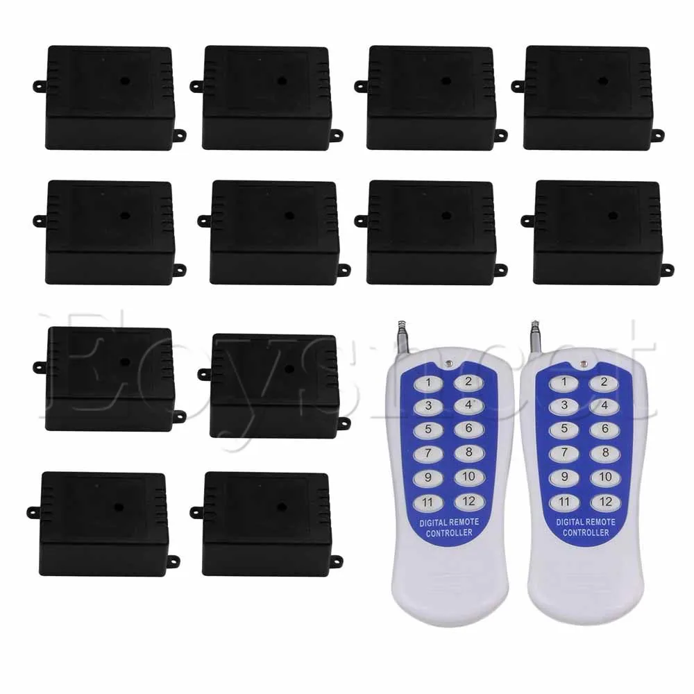 

433MHz 1CH 12V 150m Remote Control Self-locked 12Key Switch Door Opener