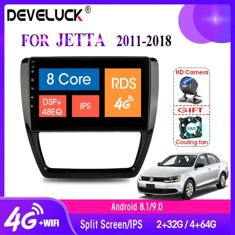 Автомагнитола 2DIN на Android 10 0 мультимедийный видеоплеер для Volkswagen VW Sagitar Jetta Bora 2011 2018