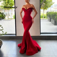 one shoulder prom dresses long 2022 satin evening gowns side split robe de soir%c3%a9e de mariage
