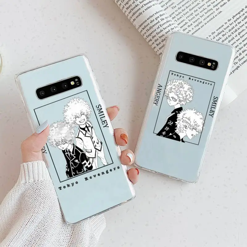

smiley Tokyo Avengers revengers Phone Case Transparent For Samsung A51 A50 A71 A70 A81 M60S Note S21 S 20 10 9 8 11 E Plus Ultra