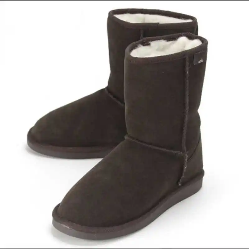 CHOCOLATE Австралийские EMYEMU Bronte LO(W20002); шерсть; зимние ботинки; 5 цветов; 5825; зимние ботинки; женские ботинки - Цвет: CHOCOLATE