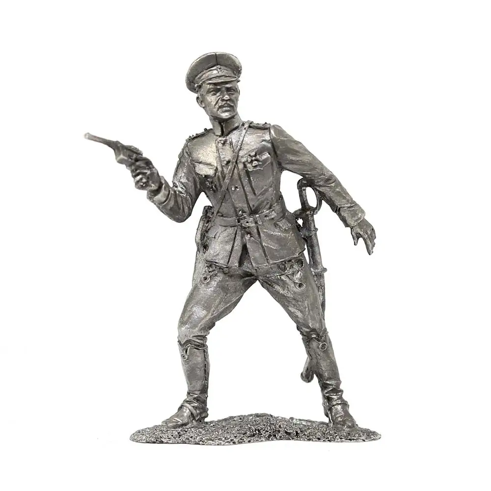 Поручик гусарского полка Россия 1914 год - оловянный солдатик фигурка 54 мм P270 | Дом и