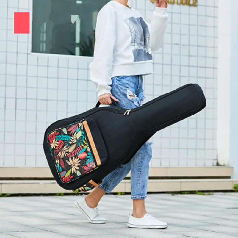 Чехол для гитары с принтом 41 дюйм водонепроницаемый рюкзак акустической