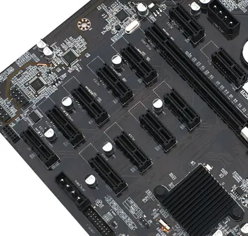 12 GPU LGA1151 BTC PCI-E SATA Mining Motherboard For ETH Bitcoin Miners | Электроника