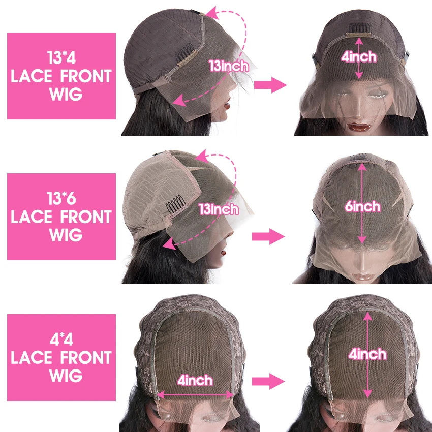 spesifikasi Wig Rambut Manusia Renda Depan Transparan HD Wig Simpul Diputihkan Pra Pencabutan Wig Gelombang Longgar Tanpa Lem 13X6 Wig Rambut Manusia Renda Depan