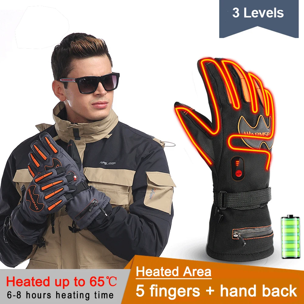 Перчатки с подогревом для мужчин и женщин перезаряжаемые электрические перчатки