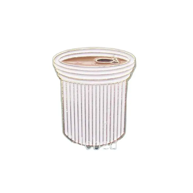 

Индивидуальная симпатичная белая мягкая эмалированная металлическая брошь в форме ведра