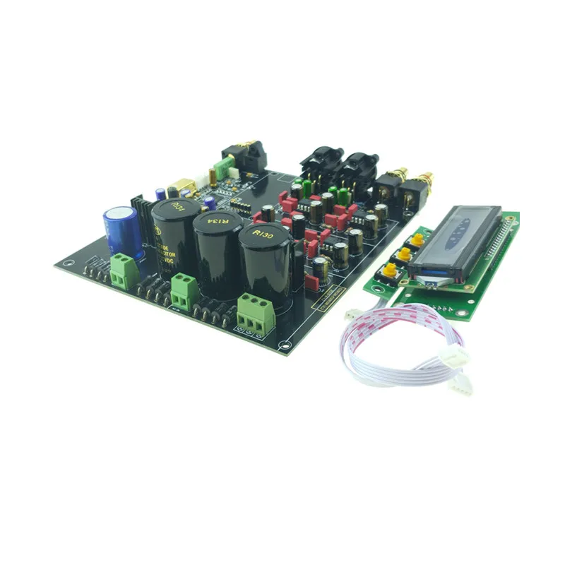 Новый ES9018 DAC HIFI аудио собранная Плата декодера I2S 384K DSD XLR опция USB XMOS XU208 или Amanero|usb