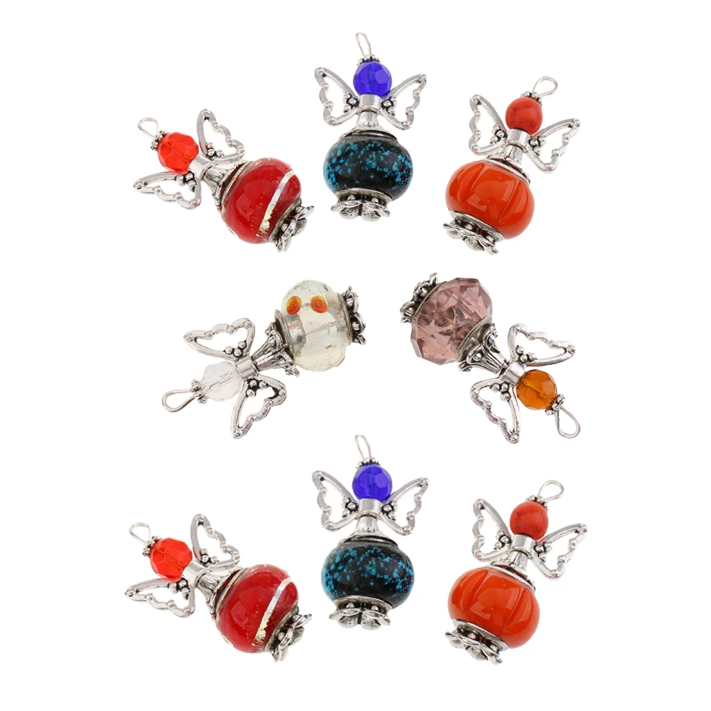 8 шт. Смешанные акриловые подвески в виде танцующих ангелов бабочек 18X31