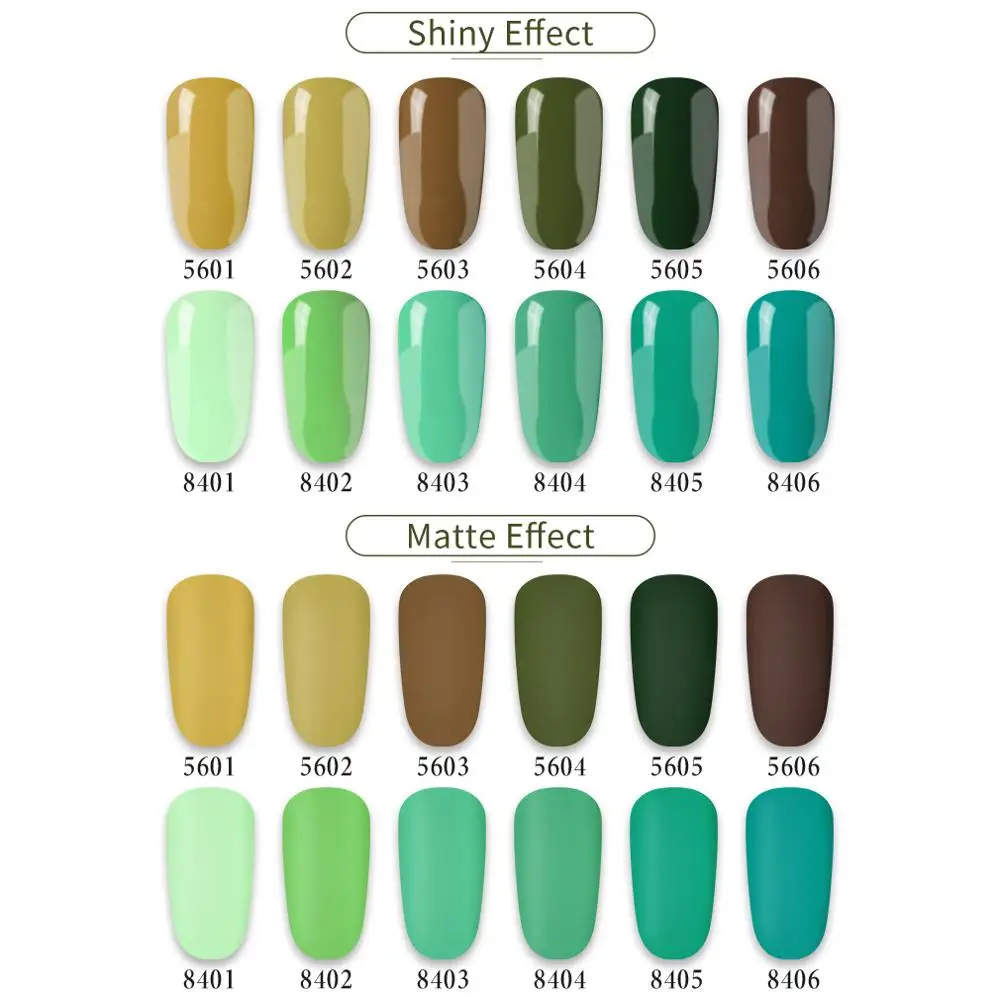 Желтый зеленый матовый эффект Гель-лак HNM для ногтей требуется матовое верхнее