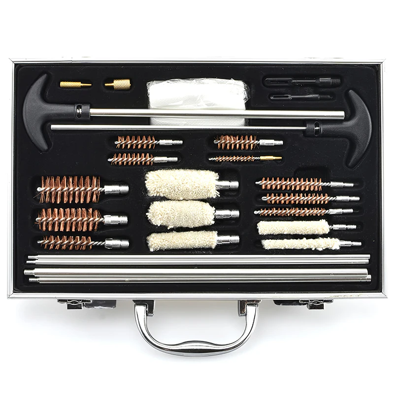 

Gun Barrel Cleaning Rod Brush Head Kit For Rifle Pistol Gun Cleaning Tool Barrel Brushes Tools For Caliber Handguns Cleaning Set