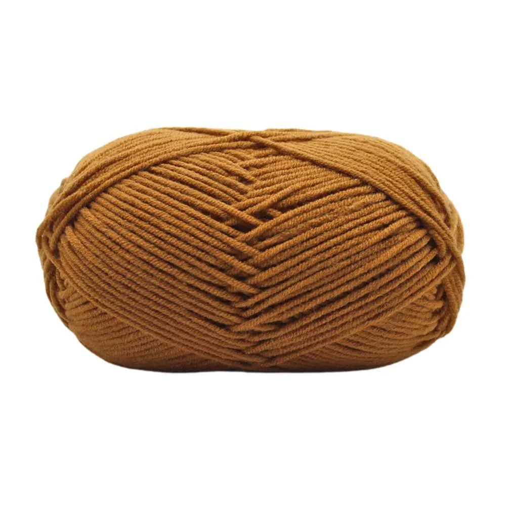 4 нити из молочного хлопка чистого шапка шарф одеяло средней толщины Вязаная