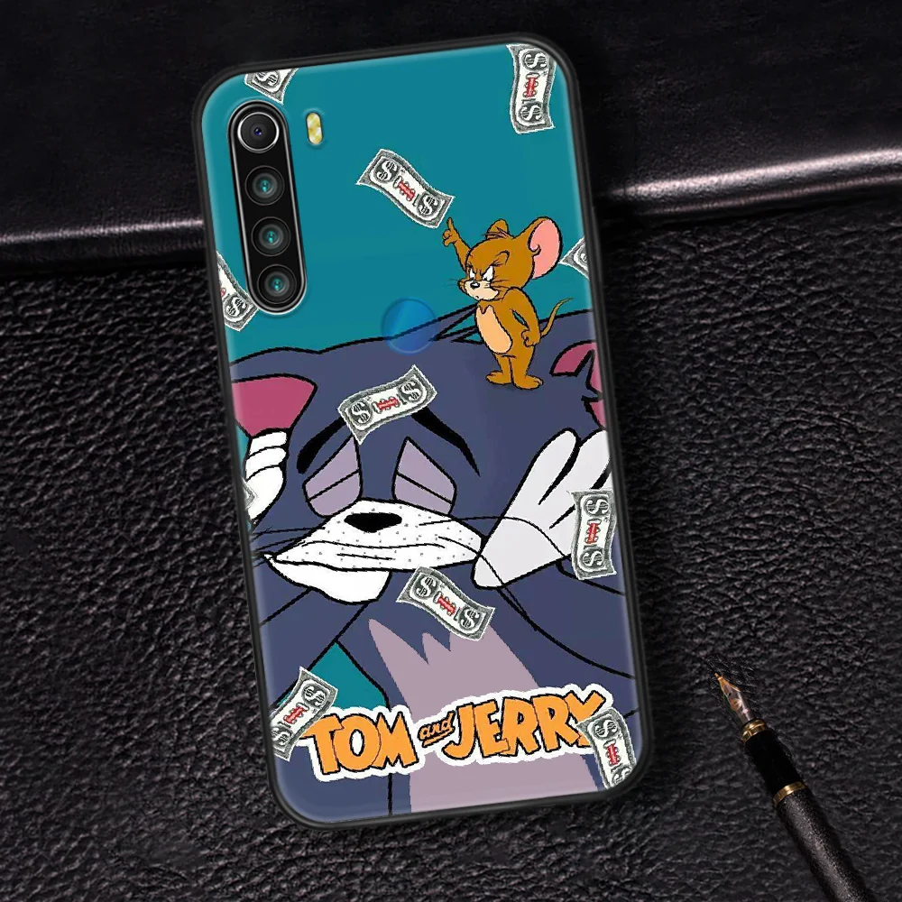 

Cute Cartoon Tom Cat Jerry Phone Case Cover Hull For XIAOMI Redmi 7 7A 8 8A 9 9C Note 6 7 8 9 9S K20 Pro K30 black Prime Soft