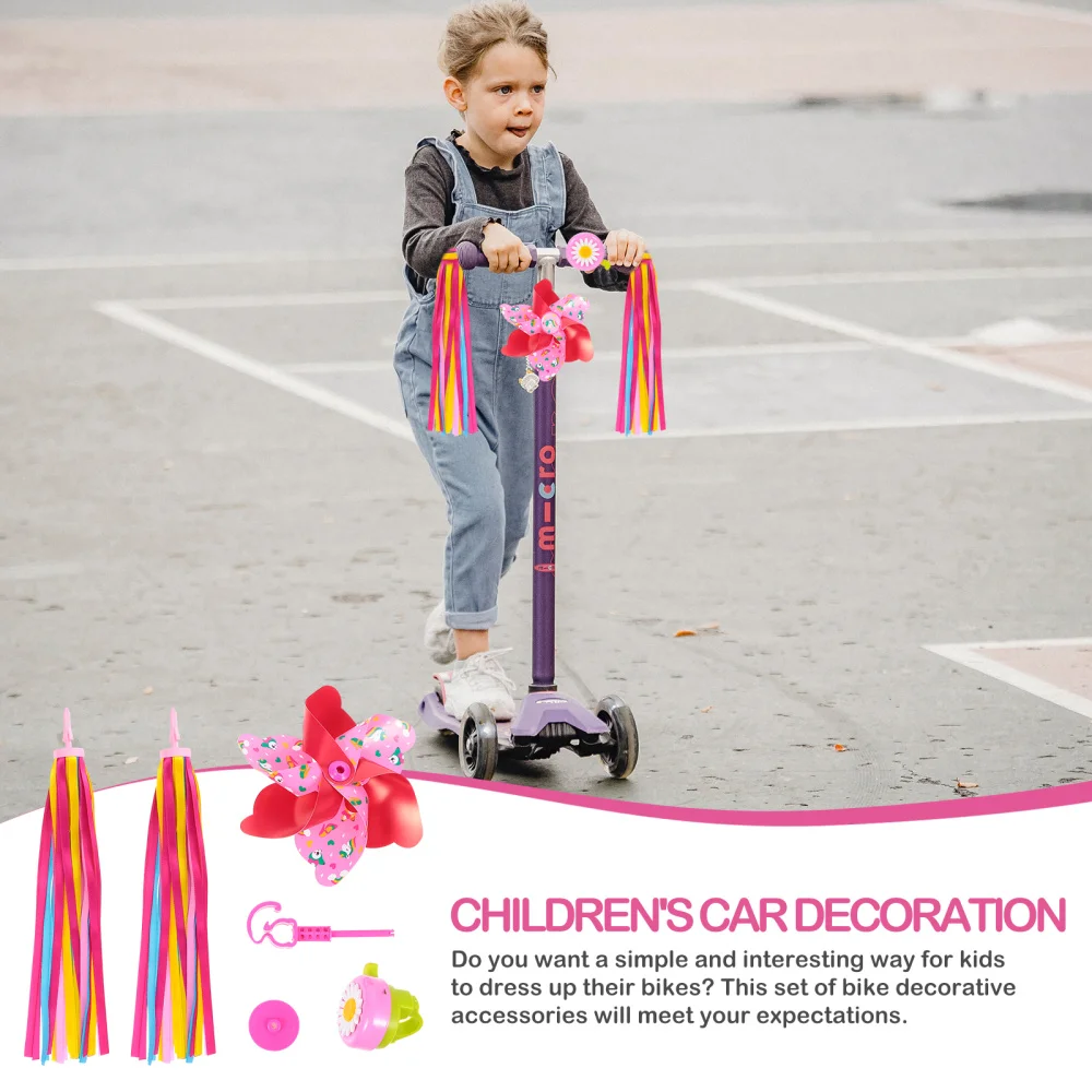 

1 Set Children's Bike Accessories Children Bike Tassels Bike Bell Windmill