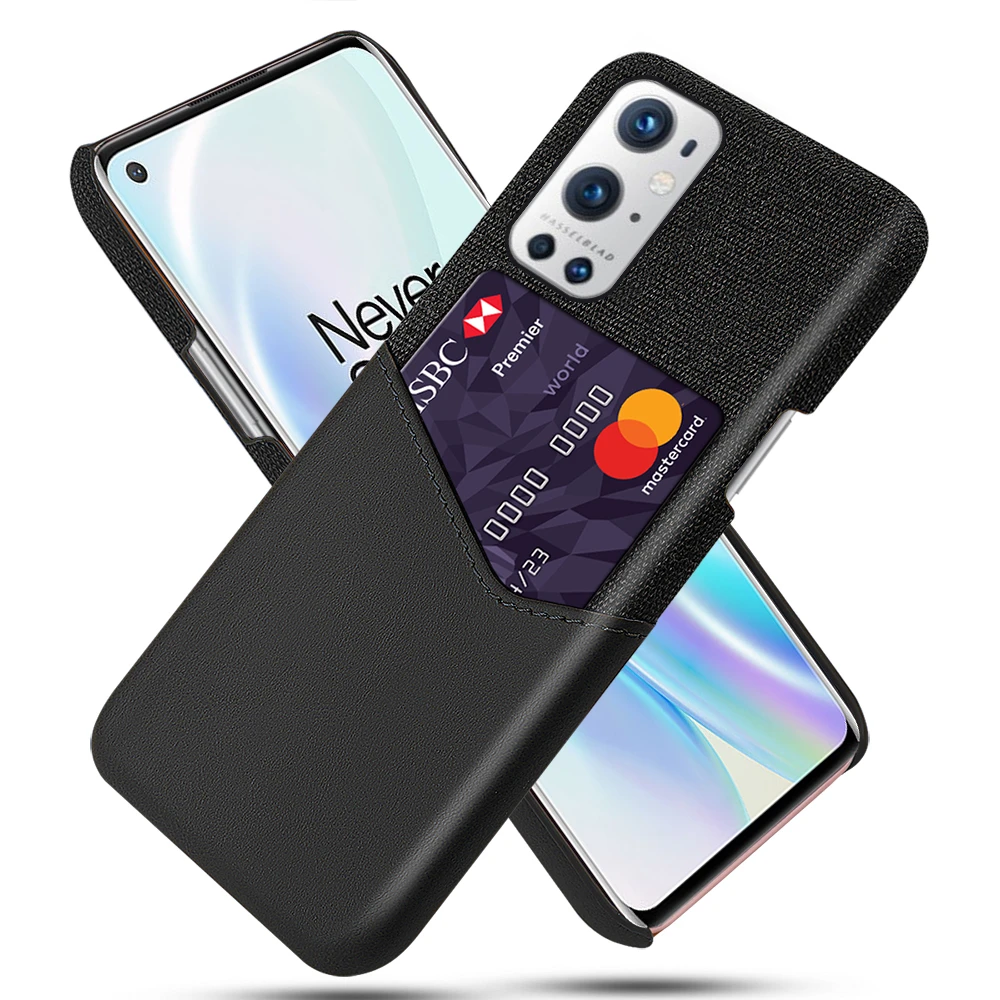 Конструкции коврика держатель для карт чехол OnePlus X 9 Pro Coque текстура ткани против